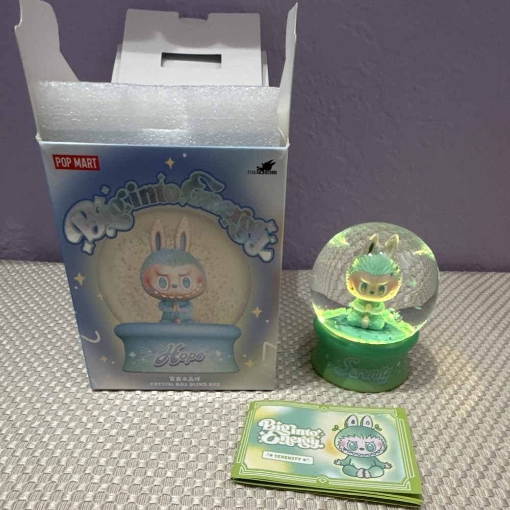 Pop Mart The Monsters Big into Energy Crystal Ball Serenity Labubu Light Up